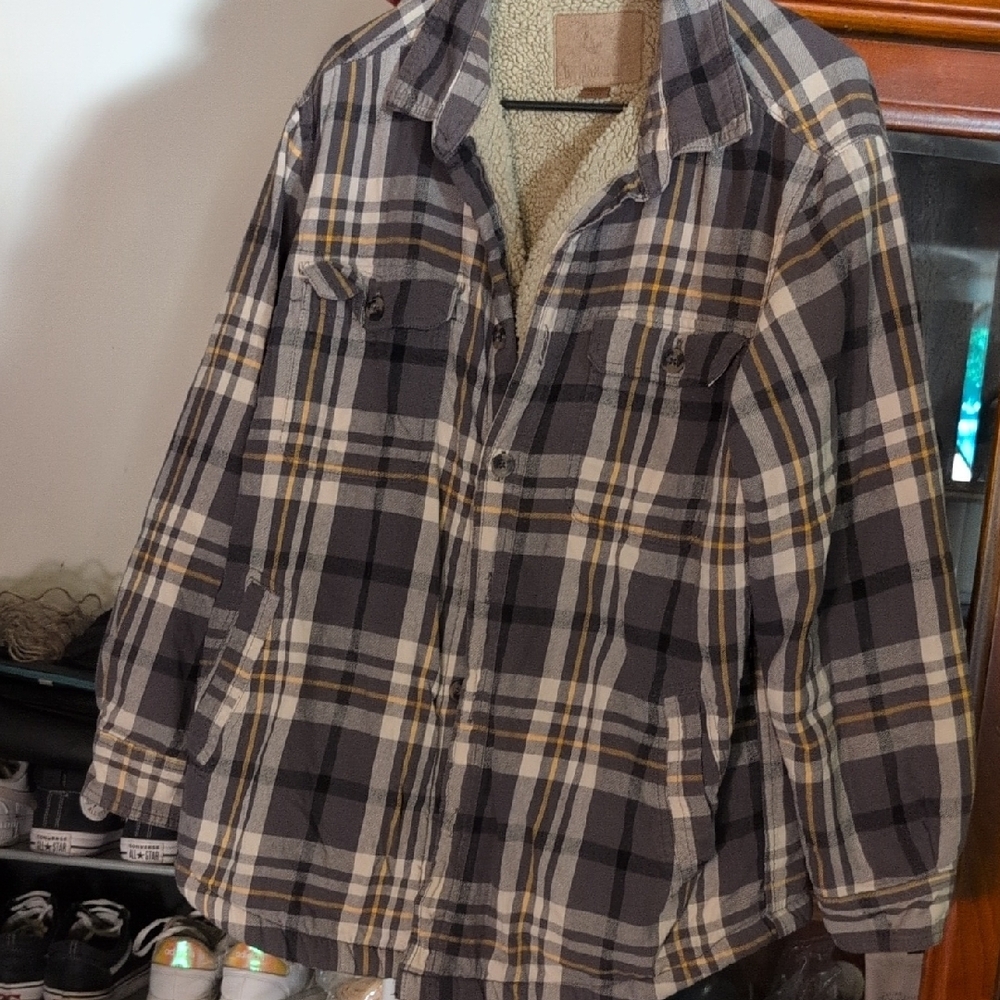 Sears Plaid Performance Jacket - Black, Gray, Tan